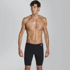 Speedo - Boom Splice Endurance Jammer - Black/White 10 Speedo - Boom Splice Endurance Jammer - Black/White -Swim and Beyond speedo boom splice endurance jammer black white 3