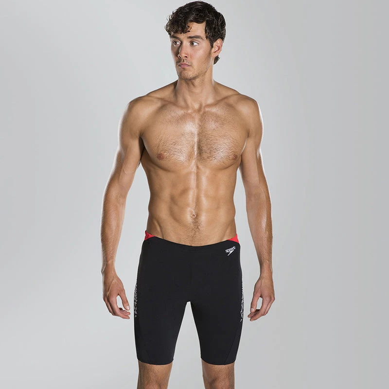 Speedo - Boom Splice Endurance Jammer - Black/White 3 Speedo - Boom Splice Endurance Jammer - Black/White - Image 3