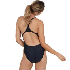 Speedo - Boomstar Turnback Swimsuit - Black/Grey -Swim and Beyond speedo boomstar turnback swimsuit black grey 4