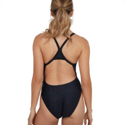 Speedo - Boomstar Turnback Swimsuit - Black/Grey -Swim and Beyond speedo boomstar turnback swimsuit black grey 5