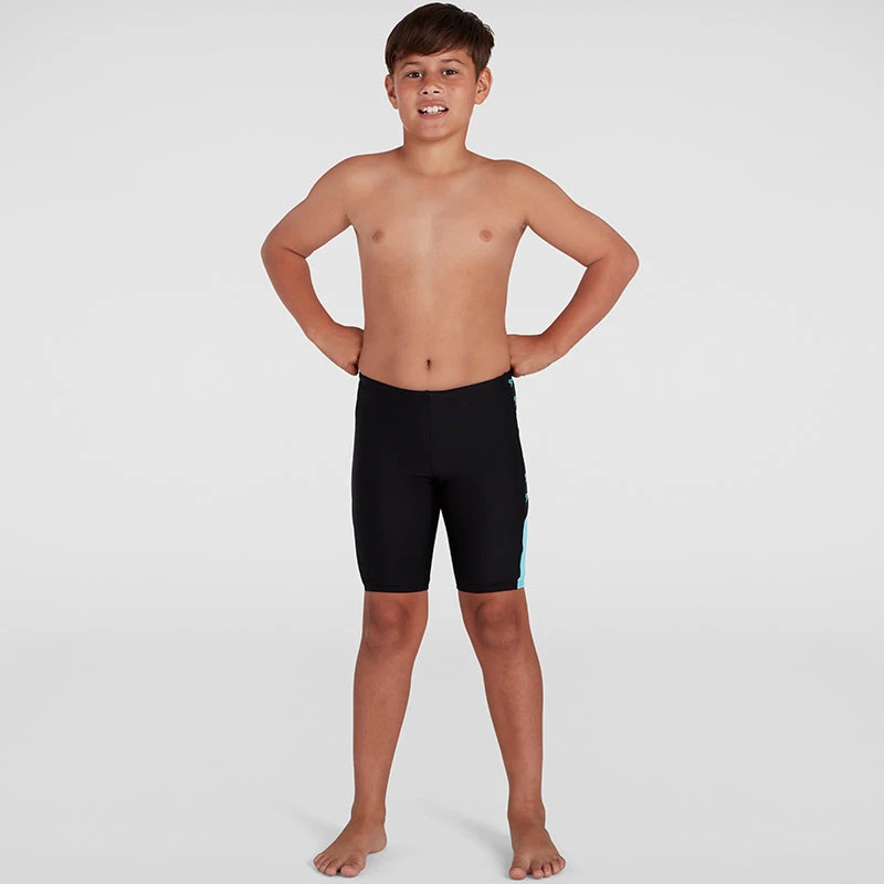 Speedo - Boy's Boom Logo Splice Jammer - Black/Light Blue 6 Speedo - Boy's Boom Logo Splice Jammer - Black/Light Blue - Image 6