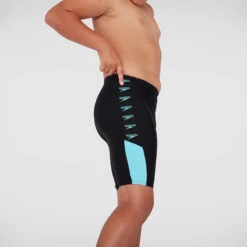 Speedo - Boy's Boom Logo Splice Jammer - Black/Light Blue 13 Speedo - Boy's Boom Logo Splice Jammer - Black/Light Blue -Swim and Beyond speedo boys boom logo splice jammer black light blue 7