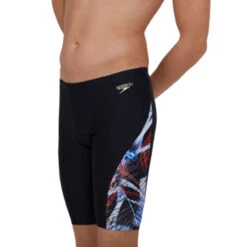 Speedo - ColourSplash V-Cut Jammer - Black/Red/White -Swim and Beyond speedo coloursplash v cut jammer 3