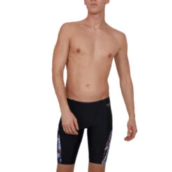Speedo - ColourSplash V-Cut Jammer - Black/Red/White -Swim and Beyond speedo coloursplash v cut jammer 6