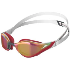 Speedo - Fastskin Pure Focus Mirror Goggle - White/Red