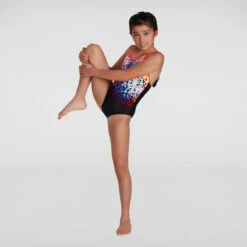 Speedo - Girls Polka Melt Placement VBack Swimsuit - Black/Red 15 Speedo - Girls Polka Melt Placement VBack Swimsuit - Black/Red -Swim and Beyond speedo girls polka melt placement vback swimsuit black red 5