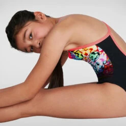 Speedo - Girls Polka Melt Placement VBack Swimsuit - Black/Red 18 Speedo - Girls Polka Melt Placement VBack Swimsuit - Black/Red -Swim and Beyond speedo girls polka melt placement vback swimsuit black red 8