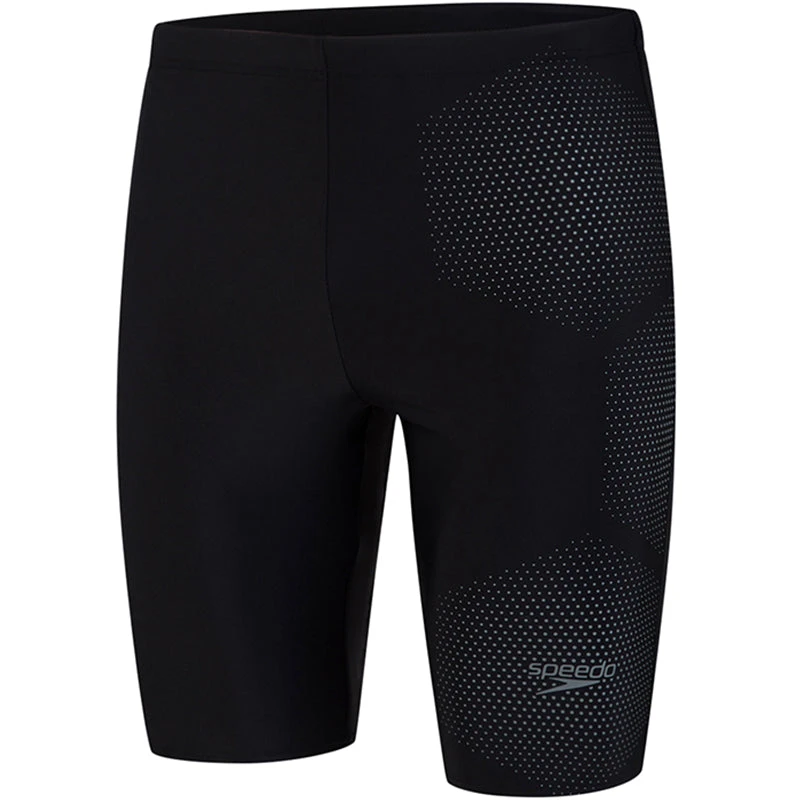 Speedo - Hexagonal Tech Placement Jammer - Black/Grey 2 Speedo - Hexagonal Tech Placement Jammer - Black/Grey - Image 2