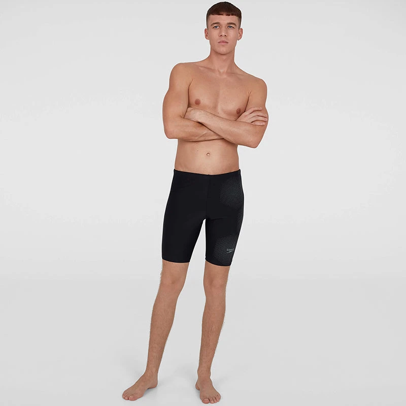 Speedo - Hexagonal Tech Placement Jammer - Black/Grey 7 Speedo - Hexagonal Tech Placement Jammer - Black/Grey - Image 7