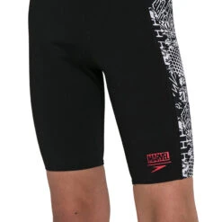 Speedo - Junior's Marvel Digital Panel Jammers - Black/White -Swim and Beyond speedo juniors marvel digital panel jammers black white 7