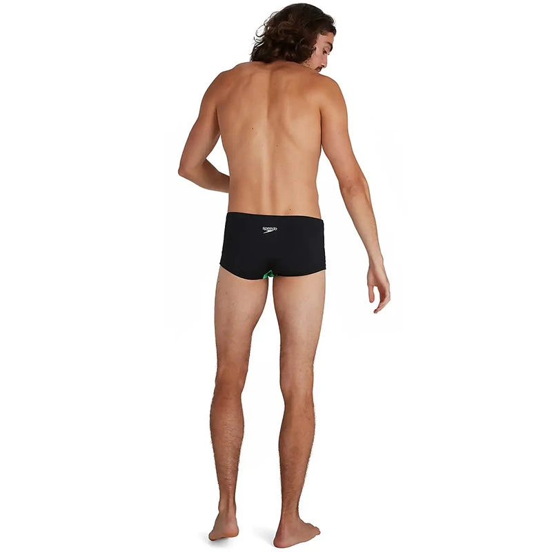 Speedo - Men's 17cm Club Training Placement Brief - Black/Blue 2 Speedo - Men's 17cm Club Training Placement Brief - Black/Blue - Image 2