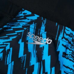 Speedo - Men's Allover V-Cut Jammer - Black/Blue 19 Speedo - Men's Allover V-Cut Jammer - Black/Blue -Swim and Beyond speedo mens allover v cut jammer black blue 10