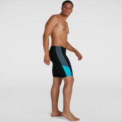 Speedo - Men's Dive Jammer - Black/Grey/Blue -Swim and Beyond speedo mens dive jammer black grey blue 4