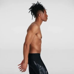 Speedo - Mens Eco Allover V-Cut Jammer - Black/Grey 16 Speedo - Mens Eco Allover V-Cut Jammer - Black/Grey -Swim and Beyond speedo mens eco allover v cut jammer black grey 6