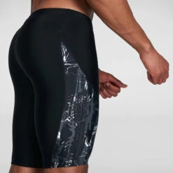 Speedo - Mens Eco Allover V-Cut Jammer - Black/Grey 18 Speedo - Mens Eco Allover V-Cut Jammer - Black/Grey -Swim and Beyond speedo mens eco allover v cut jammer black grey 8