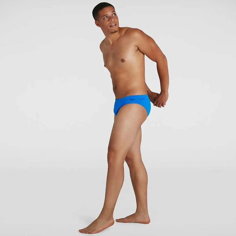 Speedo - Men's Essentials Endurance+ 7cm Brief - Blue 3 Speedo - Men's Essentials Endurance+ 7cm Brief - Blue - Image 3