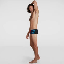 Speedo - Men's Placement Digital 14cm Trunks - Black/Orange/Blue 8 Speedo - Men's Placement Digital 14cm Trunks - Black/Orange/Blue -Swim and Beyond speedo mens placement digital 14cm trunks black orange blue 4