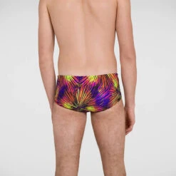 Speedo - Men's Placement Digital 14cm Trunks - Black/Yellow -Swim and Beyond speedo mens placement digital 14cm trunks black yellow 4