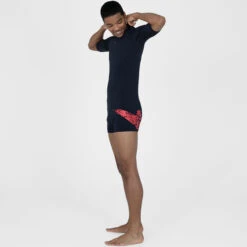 Speedo - Mens Short Sleeve Rash Top - Navy 12 Speedo - Mens Short Sleeve Rash Top - Navy -Swim and Beyond speedo mens short sleeve rash top navy 6