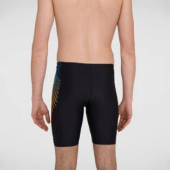 Speedo - Mens Tech Panel Jammer - Black/Mango 11 Speedo - Mens Tech Panel Jammer - Black/Mango -Swim and Beyond speedo mens tech panel jammer black mango 8