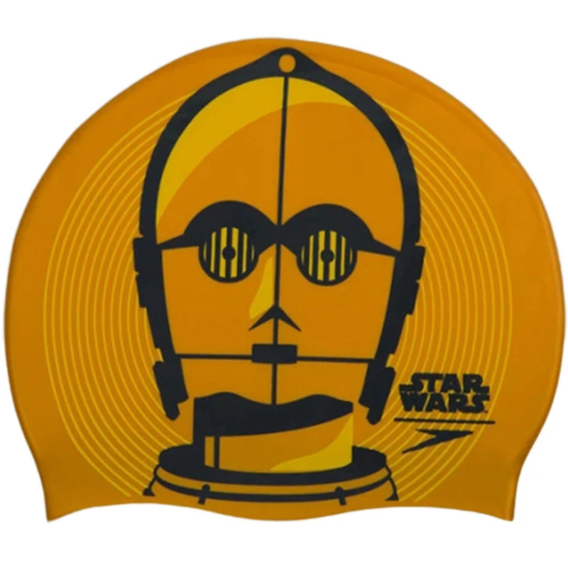 Speedo - Star Wars Junior Slogan Swim Hat - CP-30 Print 1 Speedo - Star Wars Junior Slogan Swim Hat - CP-30 Print