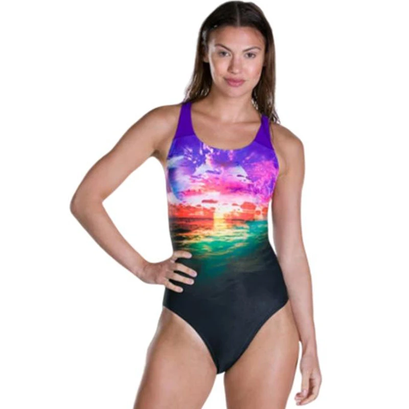 Speedo - Sun Bloom Placement Digital Powerback Swimsuit 1 Speedo - Sun Bloom Placement Digital Powerback Swimsuit