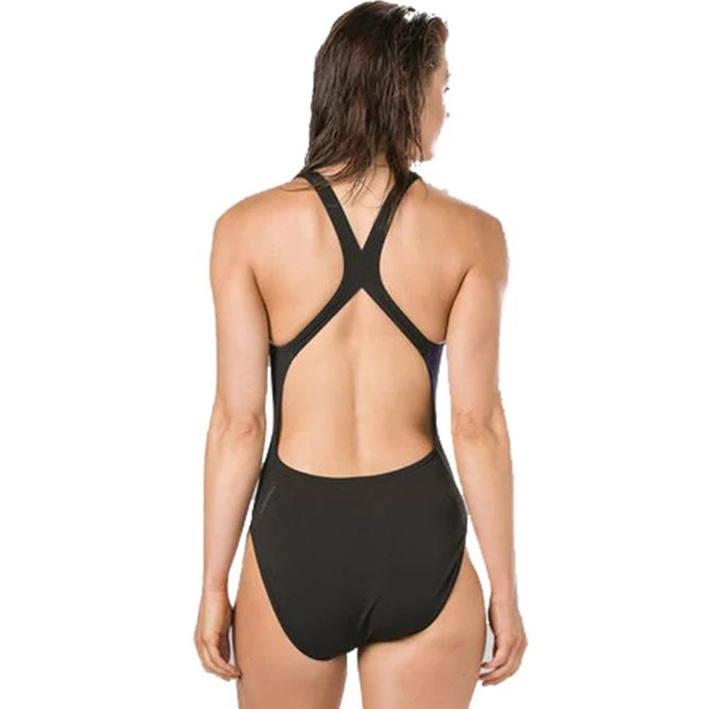 Speedo - SwirlyWave Placement Powerback Competition Swimsuit 3 Speedo - SwirlyWave Placement Powerback Competition Swimsuit - Image 3
