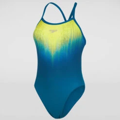 Speedo - Womens Placement Digital Turnback - Blue/Yellow 14 Speedo - Womens Placement Digital Turnback - Blue/Yellow -Swim and Beyond speedo womens placement digital turnback blue yellow 6
