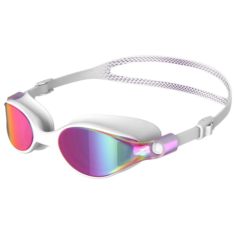 Speedo - Women's Virtue Mirror Goggles - White/Purple 1 Speedo - Women's Virtue Mirror Goggles - White/Purple