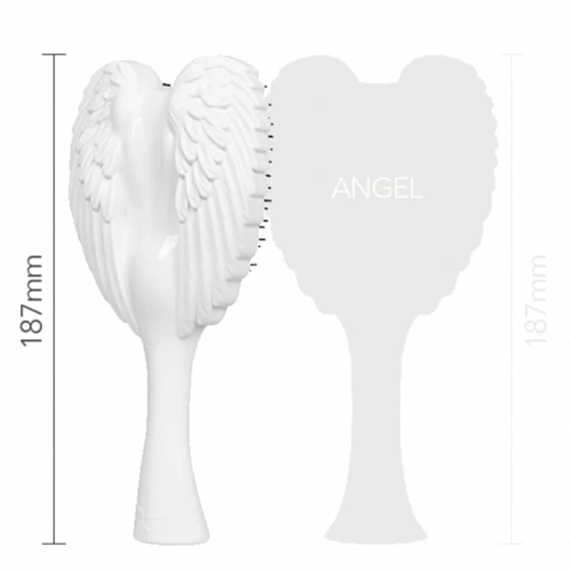 Tangle Angel Essentials - Hair Brush White / Black 2 Tangle Angel Essentials - Hair Brush White / Black - Image 2