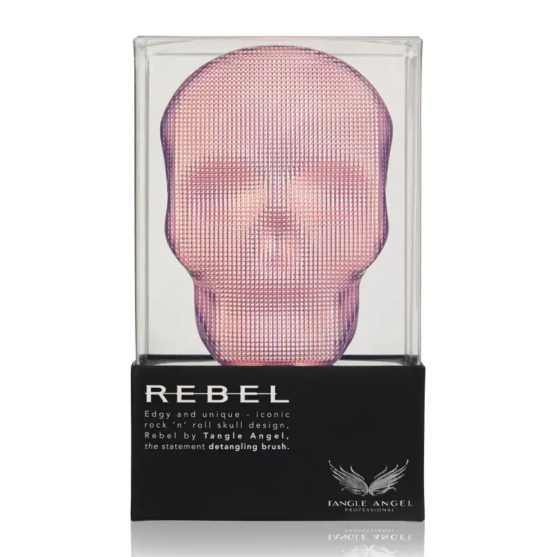 Tangle Angel Rebel - Hair Brush Pink Chrome 2 Tangle Angel Rebel - Hair Brush Pink Chrome - Image 2