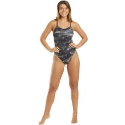 TYR - American Dream Cutoutfit Ladies Swimsuit - Black/Grey 13 TYR - American Dream Cutoutfit Ladies Swimsuit - Black/Grey -Swim and Beyond tyr american dream cutoutfit ladies swimsuit black grey 5