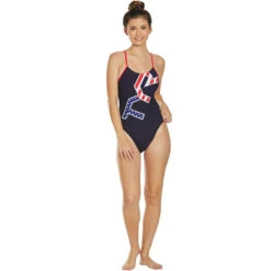 TYR - Americana Cutoutfit Ladies Swimsuit - Red/White/Blue 10 TYR - Americana Cutoutfit Ladies Swimsuit - Red/White/Blue -Swim and Beyond tyr americana cutoutfit ladies swimsuit red white blue 5