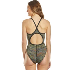 TYR - Atomic Diamondfit Ladies Swimsuit - Black/Multi -Swim and Beyond tyr atomic diamondfit ladies swimsuit black multi 3