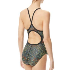TYR - Atomic Diamondfit Ladies Swimsuit - Black/Multi -Swim and Beyond tyr atomic diamondfit ladies swimsuit black multi 7