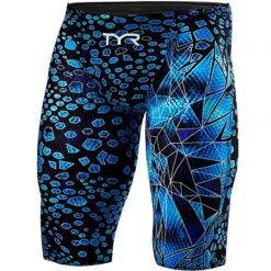 TYR - Avictor® Venom Mens Jammer Swimsuit - Black/Blues 9 TYR - Avictor® Venom Mens Jammer Swimsuit - Black/Blues -Swim and Beyond tyr avictor venom mens jammer swimsuit black blues 3