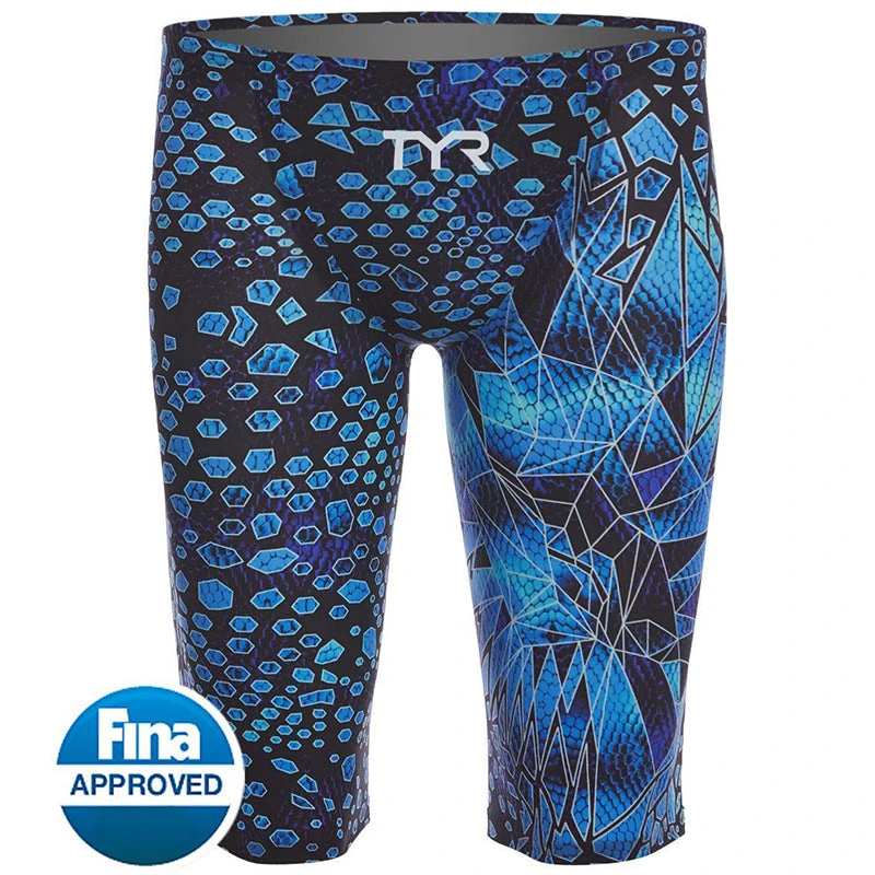 TYR - Avictor® Venom Mens Jammer Swimsuit - Black/Blues 5 TYR - Avictor® Venom Mens Jammer Swimsuit - Black/Blues - Image 5