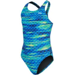 TYR - Castaway Maxfit Ladies Swimsuit - Blue/Green -Swim and Beyond tyr castaway maxfit ladies swimsuit blue green 8
