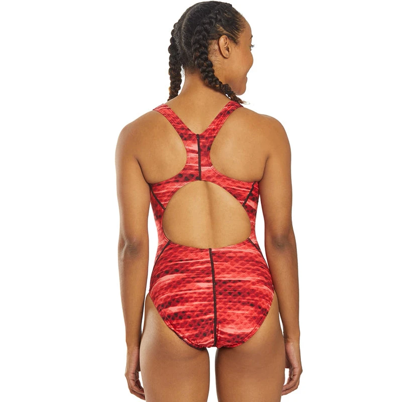 TYR - Castaway Maxfit Ladies Swimsuit - Red 3 TYR - Castaway Maxfit Ladies Swimsuit - Red - Image 3