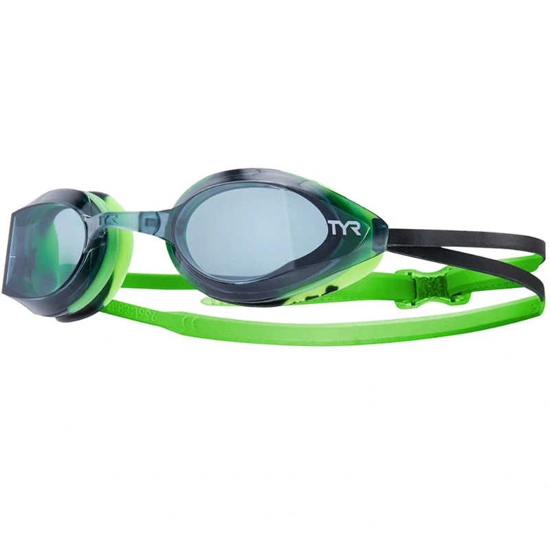 TYR - Edge-X Racing Adult Goggles - Black/Green 1 TYR - Edge-X Racing Adult Goggles - Black/Green