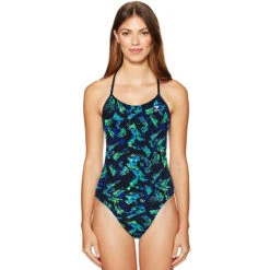 TYR - Emulsion Cutoutfit Ladies Swimsuit - Blue/Green