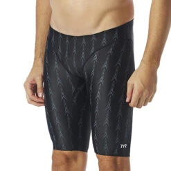 TYR - Fusion 2 Jammer Mens Competition Swimsuit - Black 8 TYR - Fusion 2 Jammer Mens Competition Swimsuit - Black -Swim and Beyond tyr fusion 2 jammer black 3