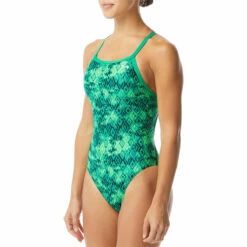 TYR - Glacial Diamondfit Ladies Swimsuit - Green -Swim and Beyond tyr glacial diamondfit ladies swimsuit green 6