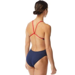 TYR - Hexa Cutoutfit Ladies Swimsuit - Navy/Red 14 TYR - Hexa Cutoutfit Ladies Swimsuit - Navy/Red -Swim and Beyond tyr hexa cutoutfit ladies swimsuit navy red 5