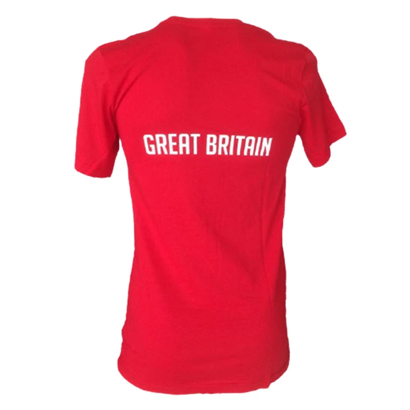 TYR - Unisex T-Shirt Short Sleeve British Federation - Red 2 TYR - Unisex T-Shirt Short Sleeve British Federation - Red - Image 2
