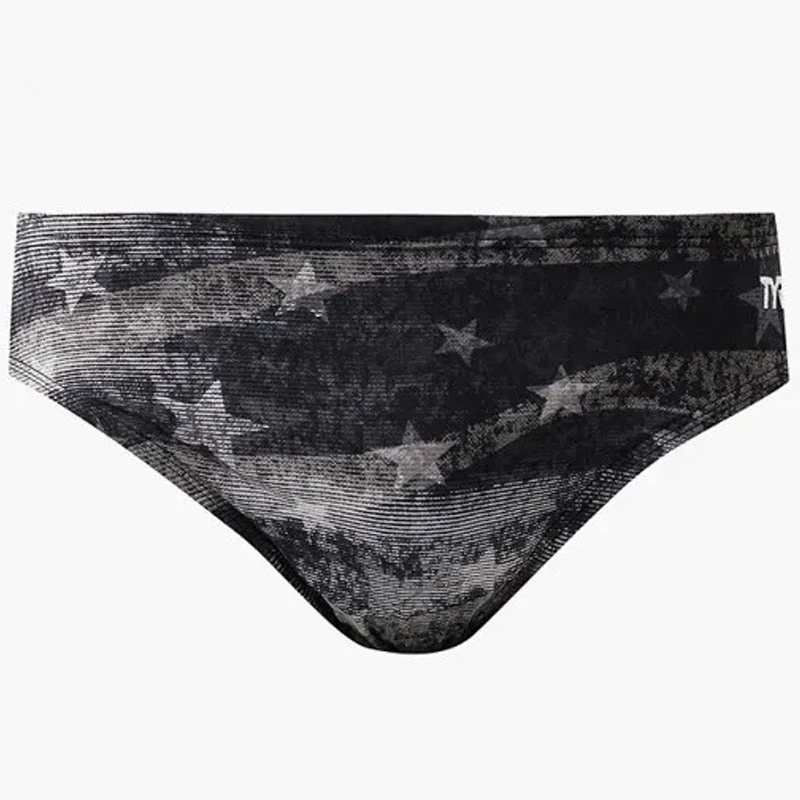 TYR - Men’s American Dream All Over Racer Swimsuit - Black/Grey 5 TYR - Men’s American Dream All Over Racer Swimsuit - Black/Grey - Image 5