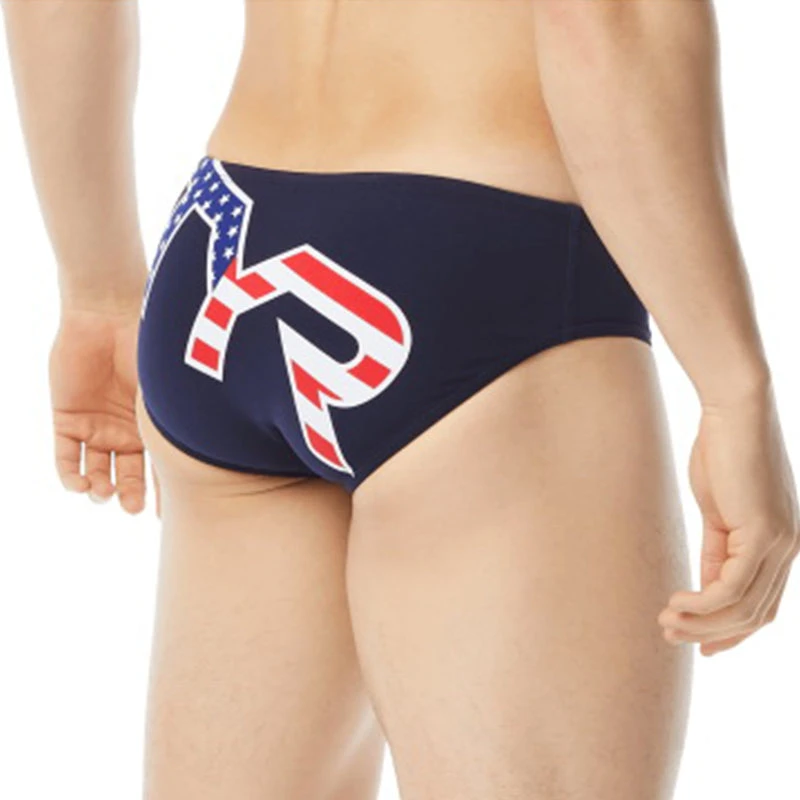 TYR - Men’s Americana Training Racer Swimsuit - Red/White/Blue 2 TYR - Men’s Americana Training Racer Swimsuit - Red/White/Blue - Image 2