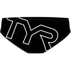 TYR - Men’s Big Logo All Over Racer Swimsuit - Black/White -Swim and Beyond tyr men s big logo all over racer swimsuit black white 4
