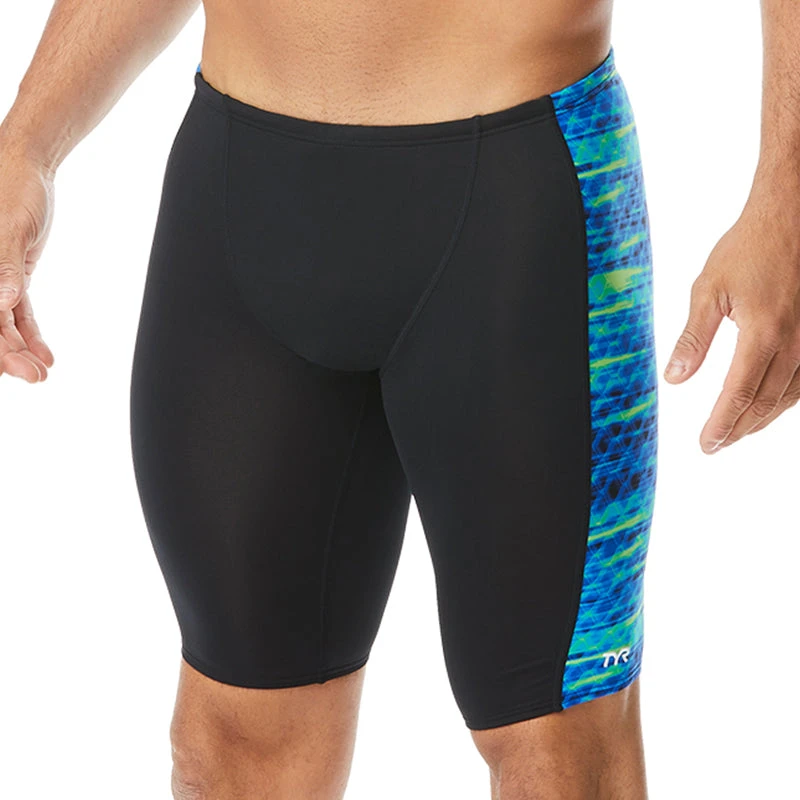 TYR - Men’s Castaway Hero Jammer Swimsuit - Blue/Green 1 TYR - Men’s Castaway Hero Jammer Swimsuit - Blue/Green