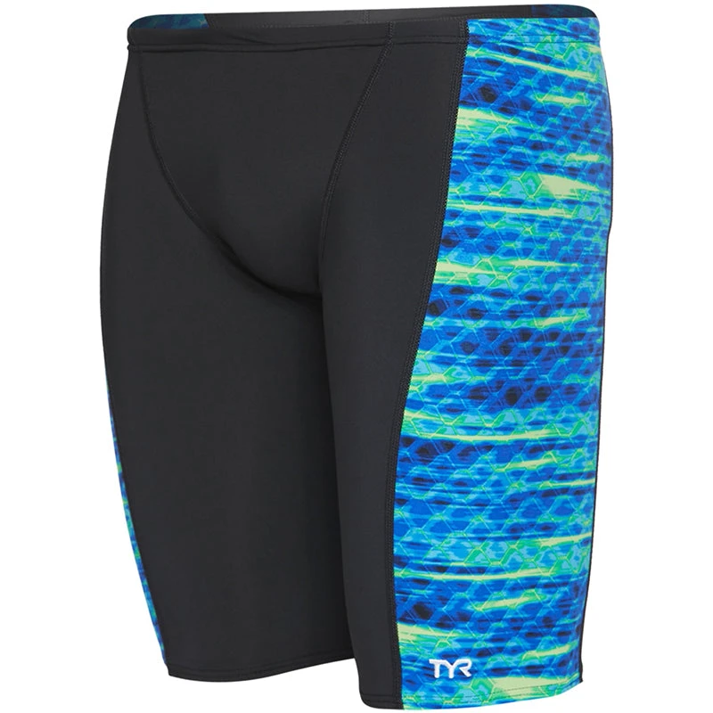 TYR - Men’s Castaway Hero Jammer Swimsuit - Blue/Green 3 TYR - Men’s Castaway Hero Jammer Swimsuit - Blue/Green - Image 3